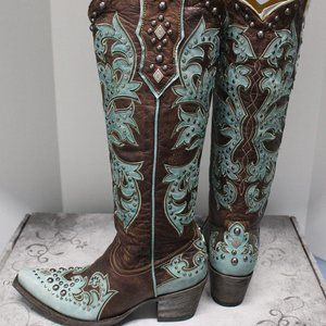 NEW Old Gringo Boots 'Ilona Overlay' Size 8